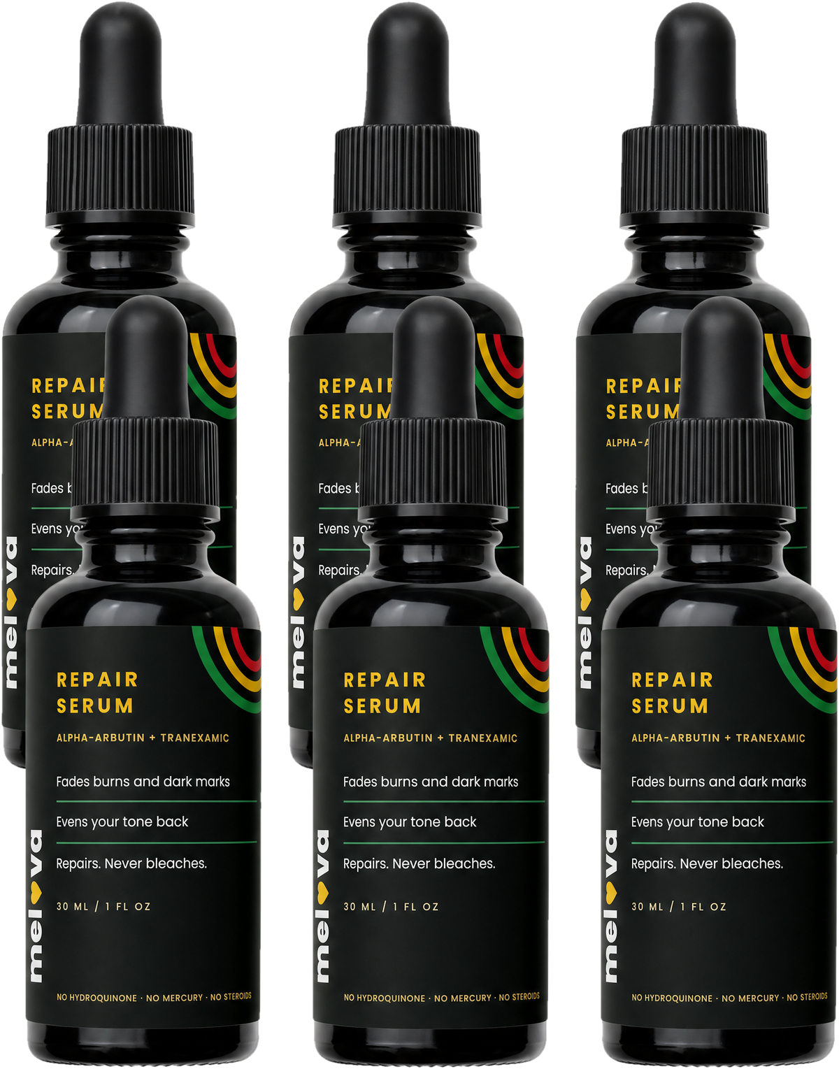 Melova Repair Serum 6 bottle quantity